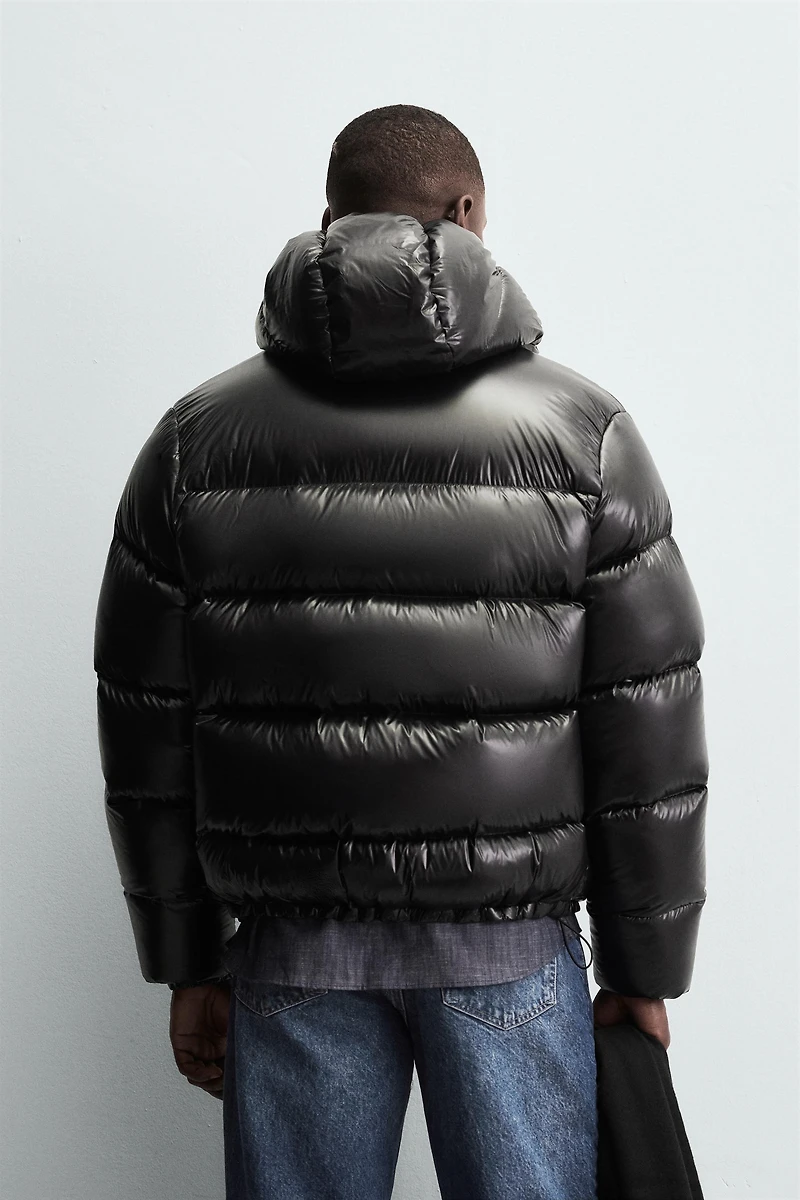 100% FEATHER WATER REPELLENT PUFFER JACKET