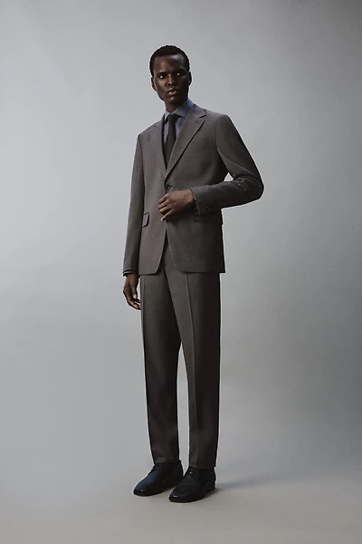 TEXTURED SUIT PANTS