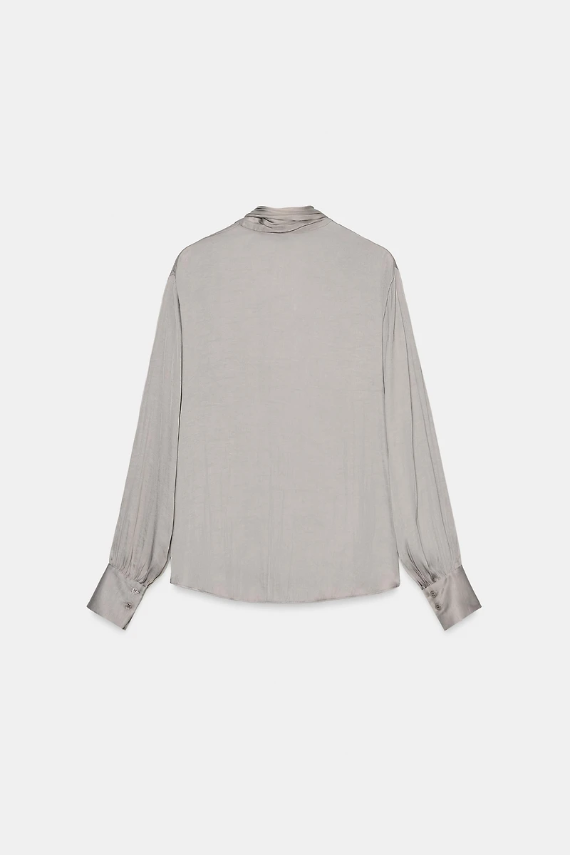 ZW COLLECTION TIED NECKLINE BLOUSE