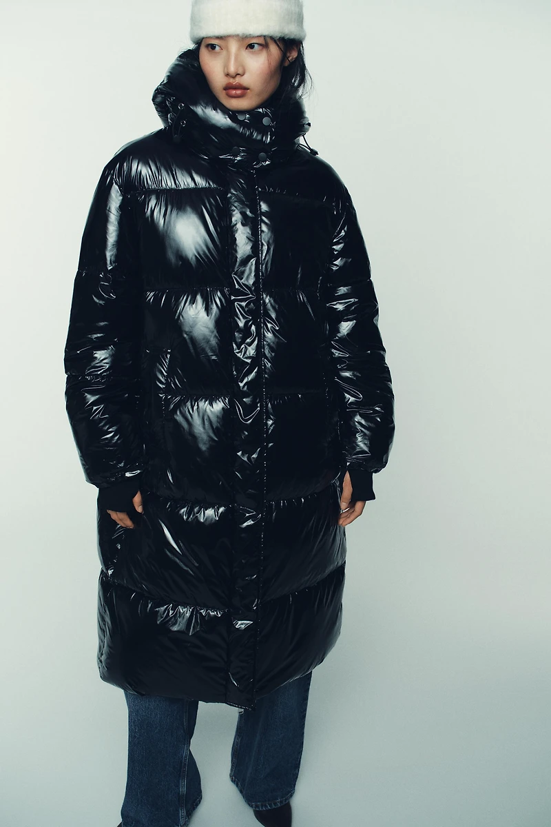 ANORAK LONG EFFET BRILLANT