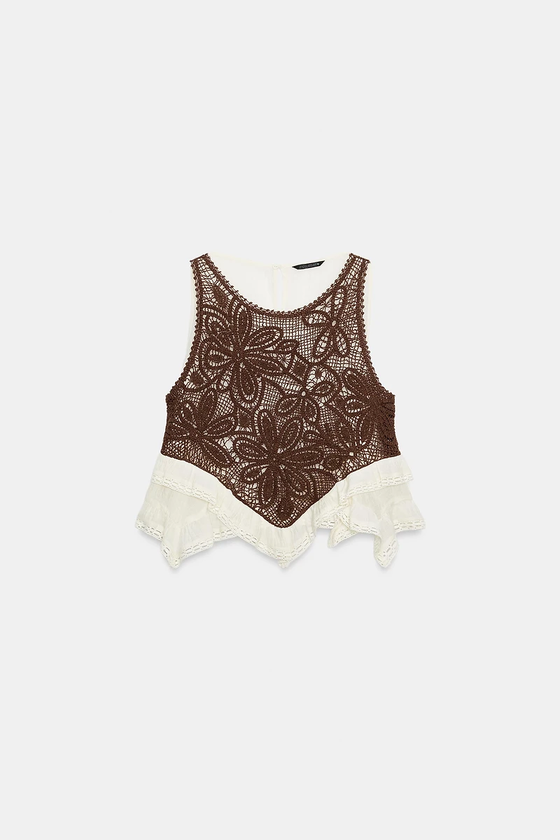 TOP BIMATIÈRE CROCHET
