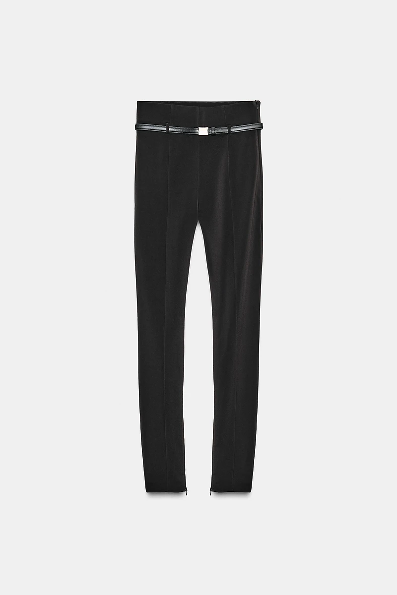 BELTED LEGGING PANTS