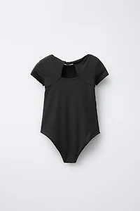 POLYAMIDE KNOTTED CUT OUT BODYSUIT