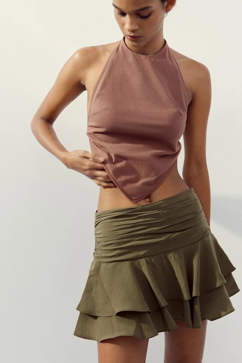 RUFFLE SKORT