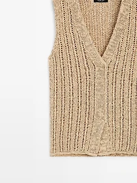 Cutwork vest