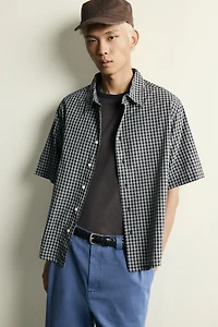 RELAXED FIT JACQUARD CHECK SHIRT