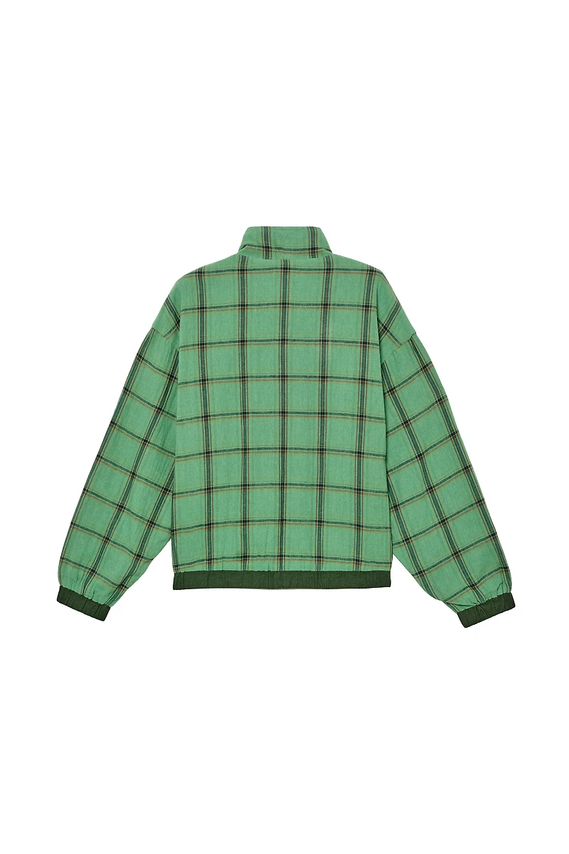 BLOUSON COUPE DÉCONTRACTÉE À CARREAUX