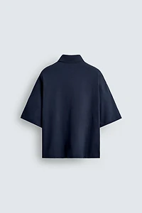 TEXT PRINT POLO SHIRT