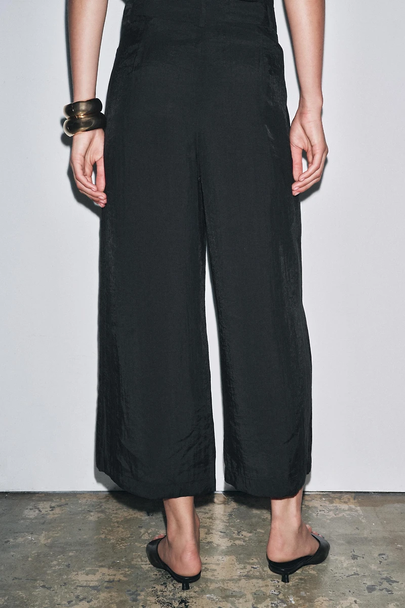 ZW COLLECTION CROPPED PLEATED PANTS