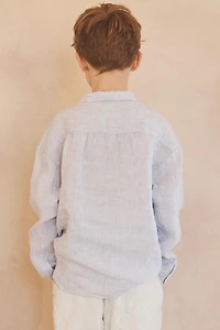 YEARS / LIMITED EDITION 100% LINEN STRIPED SHIRT
