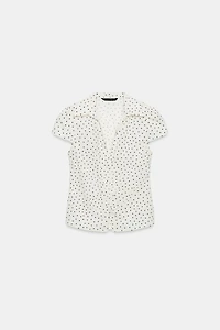 RUCHED FITTED SHIRT