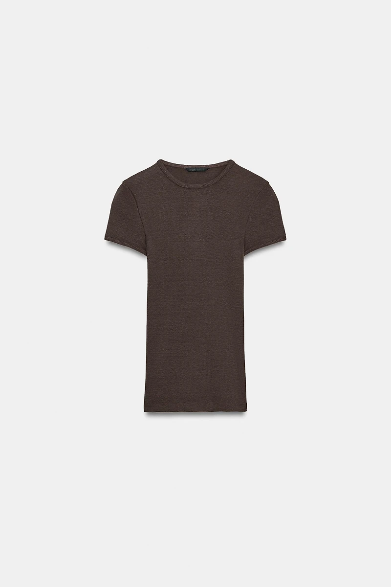 RIBBED T-SHIRT