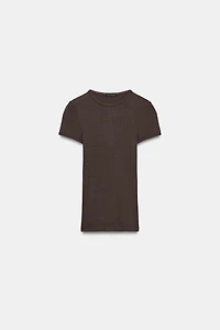 RIBBED T-SHIRT
