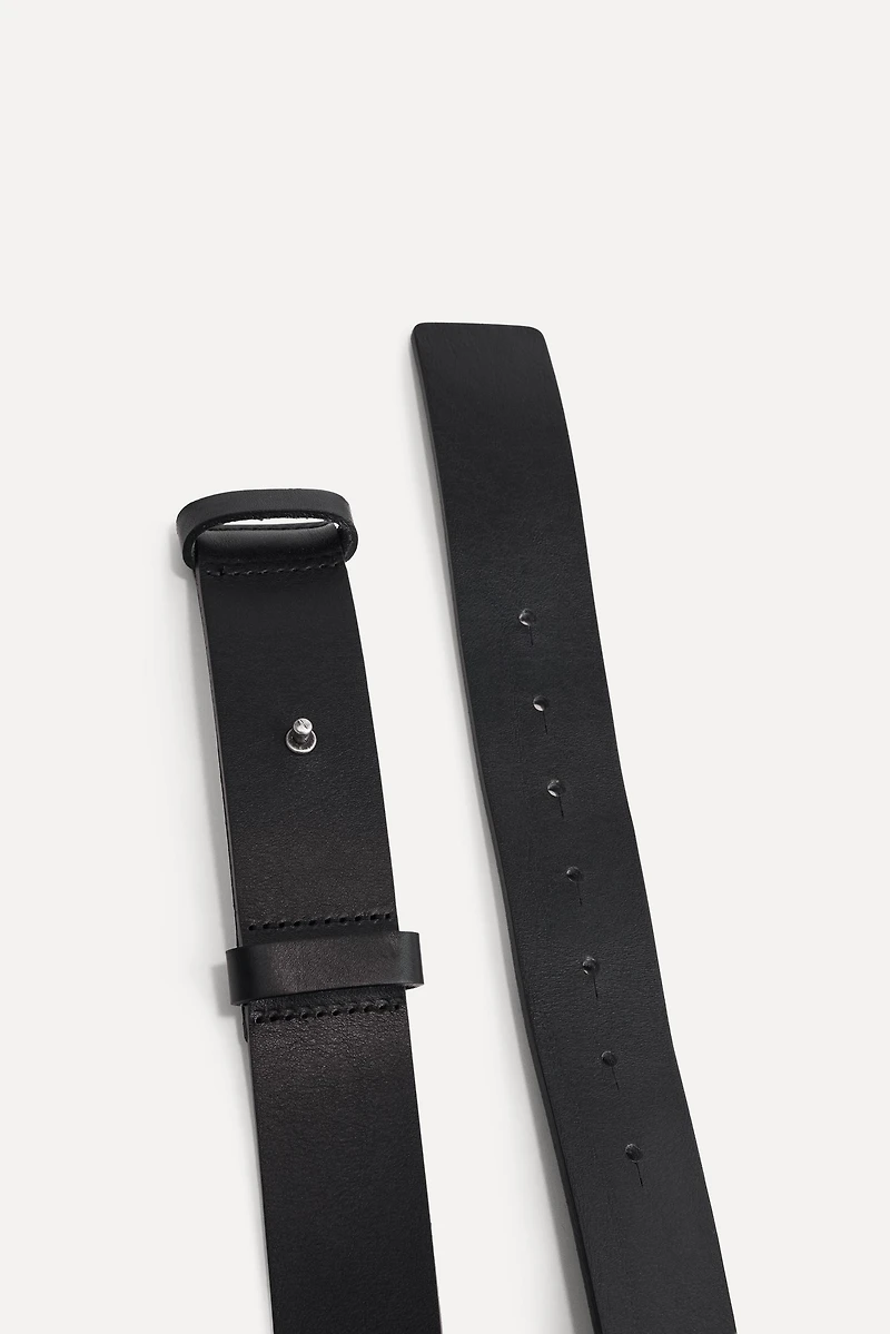 PLAIN LEATHER BELT 50TH ANNIVERSARY