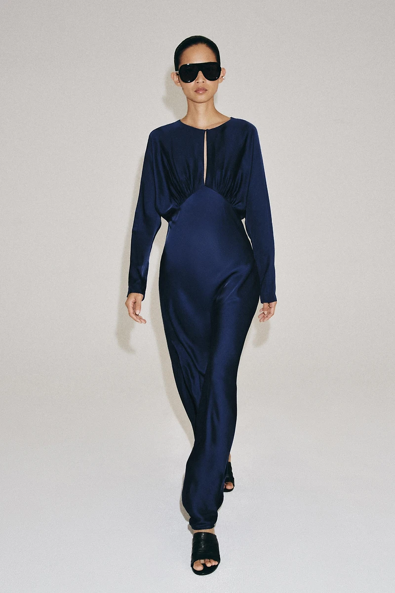 ZW COLLECTION SATIN EFFECT MAXI DRESS