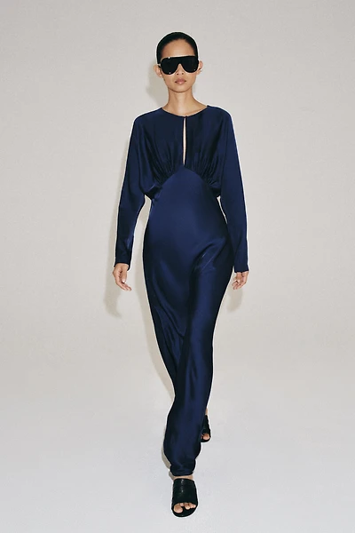 ZW COLLECTION SATIN EFFECT MAXI DRESS