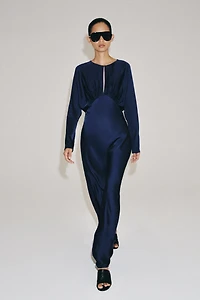 ZW COLLECTION SATIN EFFECT MAXI DRESS