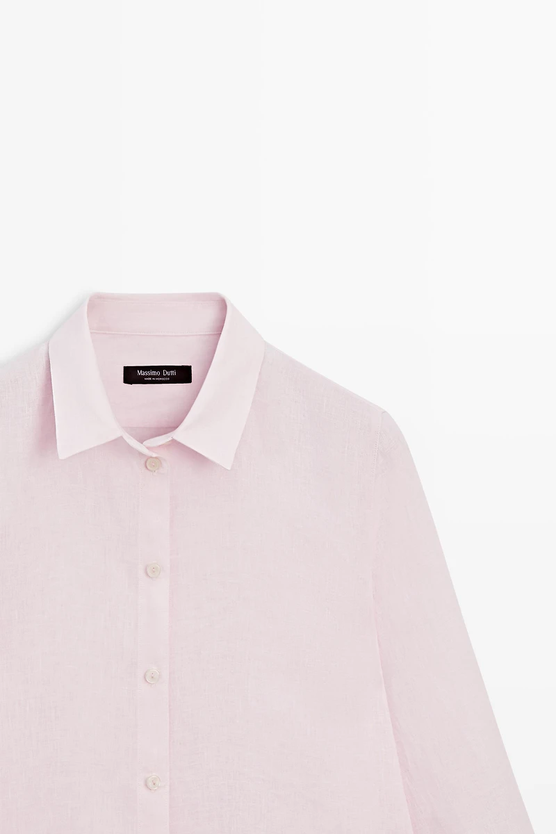 Flowing 100% linen shirt