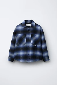 PLAID PADDED OVERSHIRT