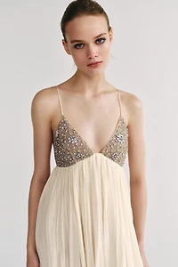 ZW COLLECTION BEADED MIDI DRESS