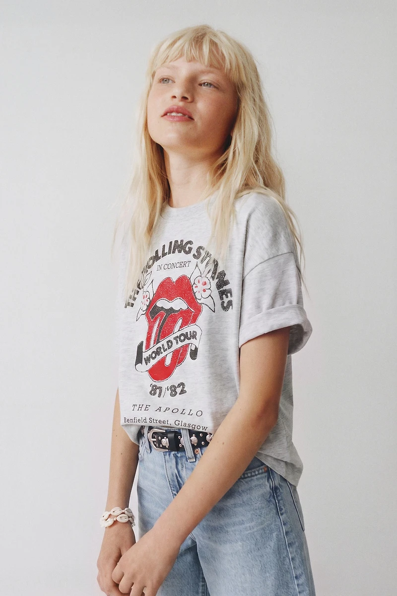 T-SHIRT IMPRIMÉ ROLLING STONES