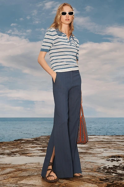 LIMITED EDITION STRIPED FLARE PANTS