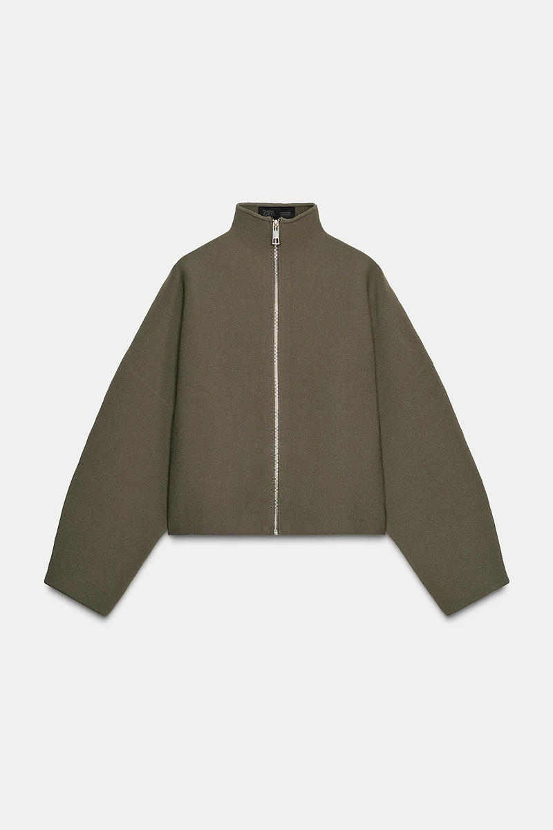 KNIT ZIP-UP JACKET