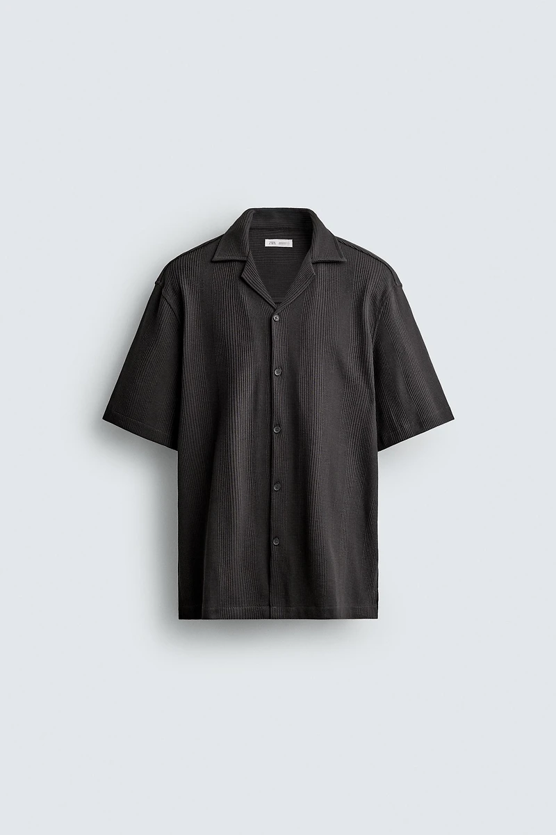 TEXTURED REGULAR FIT SHIRT