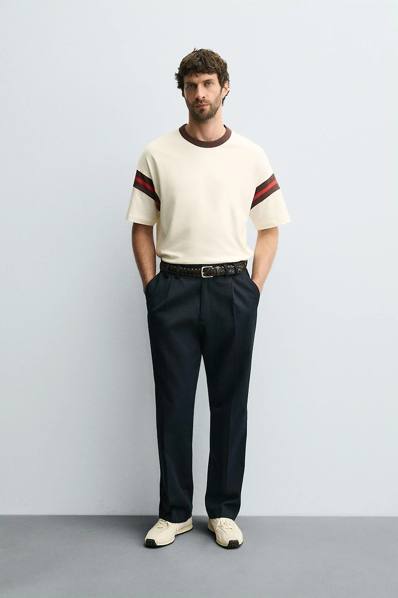 RIB STRIPE T-SHIRT
