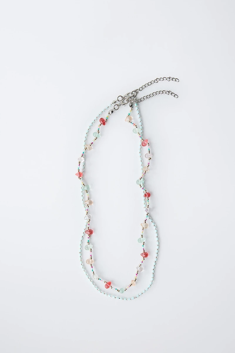 TWO-PACK OF BEADED NECKLACES