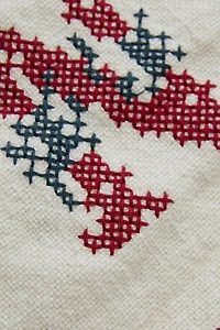 LINEN CUSHION WITH LETTER N EMBROIDERY