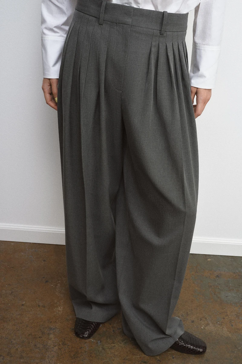 PLEATED PANTS ZW COLLECTION