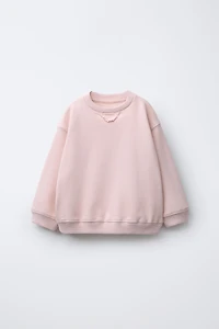 WAFFLE DETAIL SWEATSHIRT