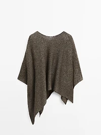 Flecked knit cape - Studio