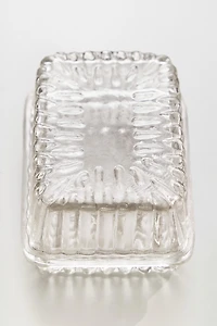 GLASS BUTTER DISH
