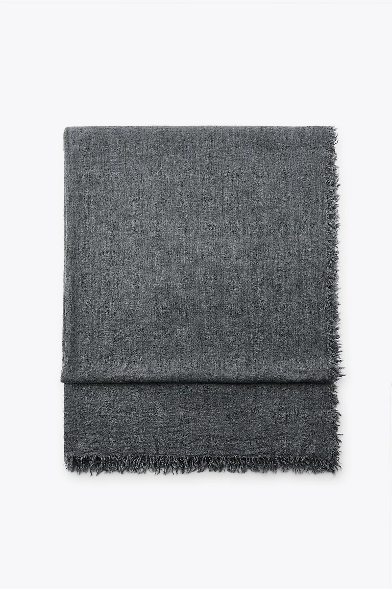 FOULARD EFFRANGÉ AVEC LAINE