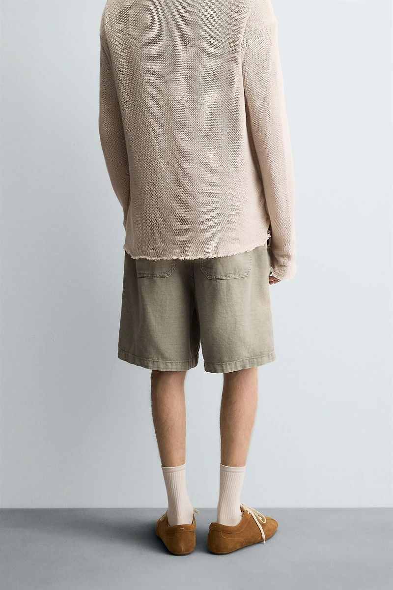WASHED RELAXED FIT SHORTS