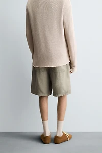 WASHED RELAXED FIT SHORTS