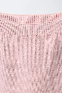 CROCHETED FLOWER KNIT PANTS