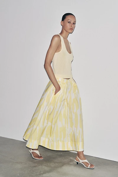 PRINTED MIDI SKIRT ZW COLLECTION