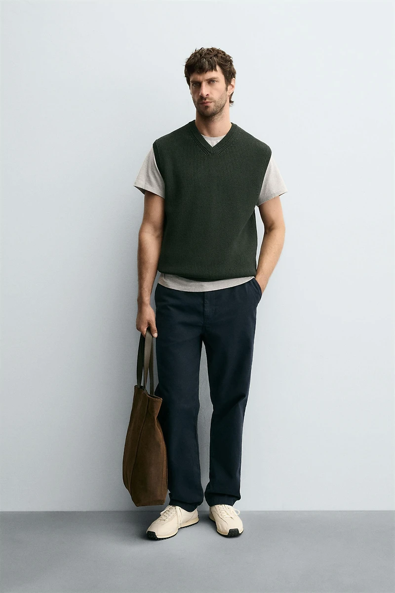PURL KNIT VEST