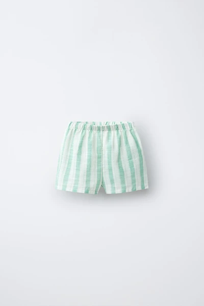 SHORT À RAYURES