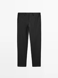 Wool blend trousers