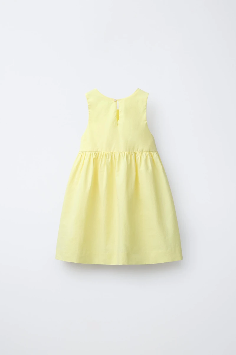 POPLIN BOW DRESS