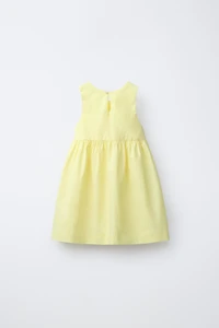 POPLIN BOW DRESS