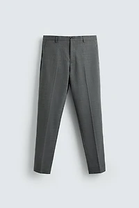 PLAID SUIT PANTS