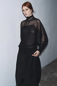 BLOUSE SEMI-TRANSPARENTE ZW COLLECTION