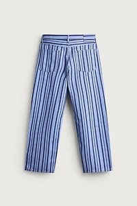 STRIPED STRAIGHT FIT PANTS