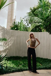 PANTALON LARGE À PINCES