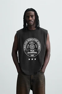 WASHED PRINT TANK TOP